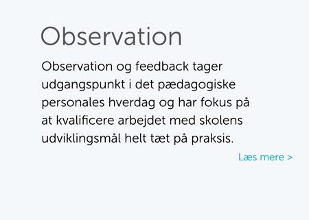 Observation og feedback Kompetencehuset Heckmann